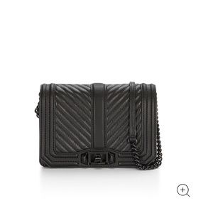 Rebecca Minkoff Chevron Quilted  Love Crossbody